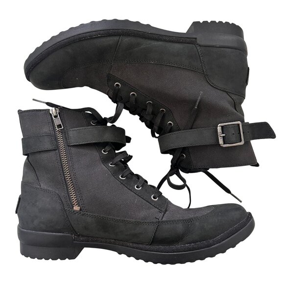 UGG Tulane Boot Black - Women's Size 10 - Picture 2 of 12